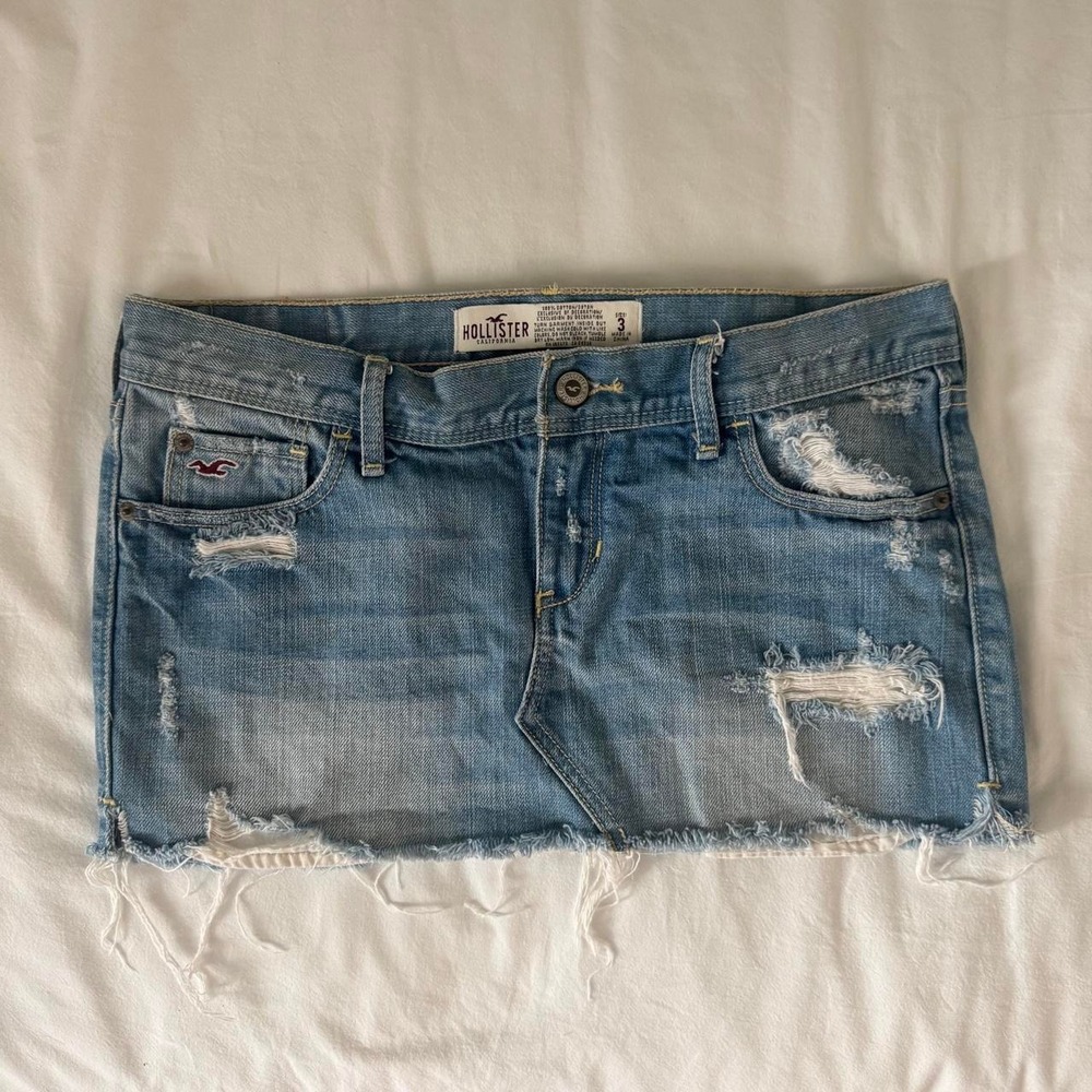 Y2K 2000s Hollister Denim Mini Skirt